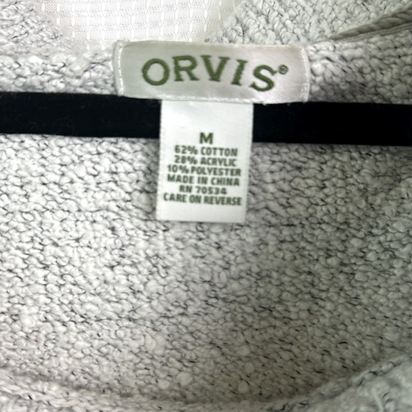Orvis Gray Cowl Neck Sweater | Size Medium - Picture 2 of 15